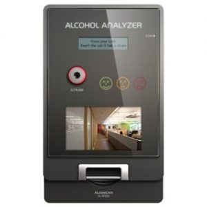 Alcoscan AL-4000 publikus pénzbedobós alkoholteszter