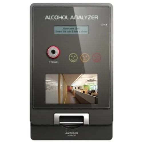 Alcoscan AL-4000 publikus pénzbedobós alkoholteszter